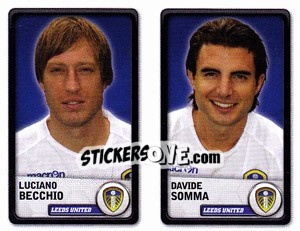 Sticker Luciano Becchio / Davide Somma - NPower Championship 2010-2011 - Panini