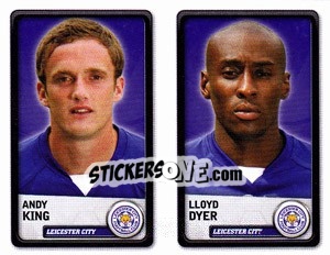 Sticker Andy King / Lloyd Dyer - NPower Championship 2010-2011 n. 183 - Panini