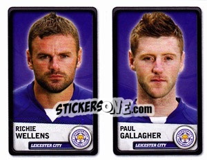Sticker Richie Wellens / Paul Gallagher - NPower Championship 2010-2011 n. 184 - Panini