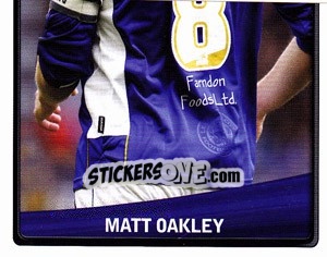 Figurina Matt Oakley - NPower Championship 2010-2011 n. 190 - Panini