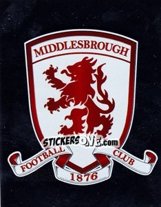 Cromo Middlesbrough Club Badge - NPower Championship 2010-2011 - Panini