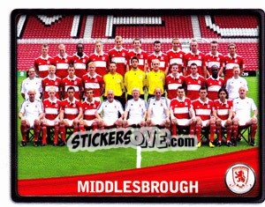 Sticker Middlesbrough Team - NPower Championship 2010-2011 n. 201 - Panini