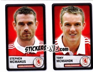 Sticker Stephen Mcmanus / tony Mcmahon - NPower Championship 2010-2011 n. 204 - Panini