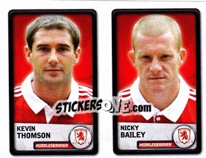 Sticker Kevin Thomson / Nicky Bailey - NPower Championship 2010-2011 - Panini