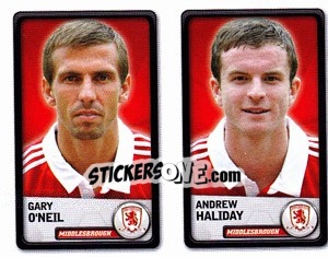 Sticker Gary O`neil / andrew Haliday - NPower Championship 2010-2011 n. 207 - Panini