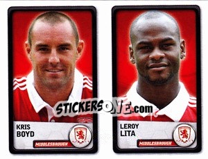 Sticker Kris Boyd / Leroy Lita - NPower Championship 2010-2011 n. 211 - Panini