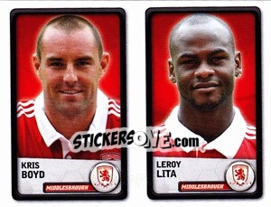 Sticker Kris Boyd / Leroy Lita - NPower Championship 2010-2011 - Panini