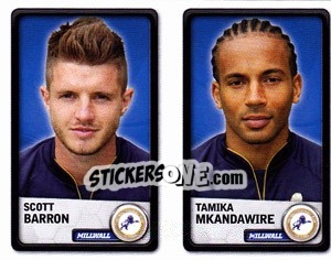 Cromo Scott Barron / tamika Mkandawire - NPower Championship 2010-2011 - Panini