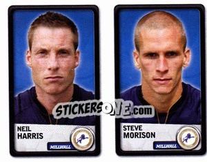 Sticker Neil Harris / Steve Morison - NPower Championship 2010-2011 n. 225 - Panini