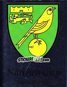 Sticker Norwich City Club Badge - NPower Championship 2010-2011 - Panini