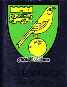 Sticker Norwich City Club Badge - NPower Championship 2010-2011 n. 229 - Panini