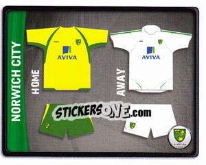 Sticker Norwich City Kit - NPower Championship 2010-2011 n. 230 - Panini