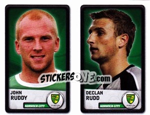 Sticker John Ruddy / Declan Rudd - NPower Championship 2010-2011 n. 232 - Panini