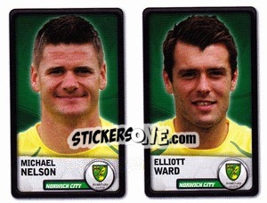 Sticker Michael Nelson / Elliott Ward - NPower Championship 2010-2011 n. 234 - Panini