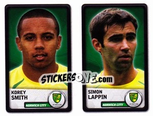 Cromo Korey Smith / Simon Lappin - NPower Championship 2010-2011 - Panini