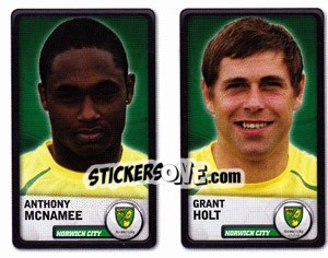 Sticker Anthony McNamee / Grant Holt - NPower Championship 2010-2011 - Panini