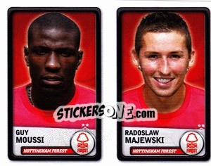 Sticker Guy Moussi / Radoslaw Majewski - NPower Championship 2010-2011 n. 252 - Panini