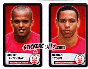 Sticker Robert Earnshaw / Nathan Tyson - NPower Championship 2010-2011 n. 255 - Panini