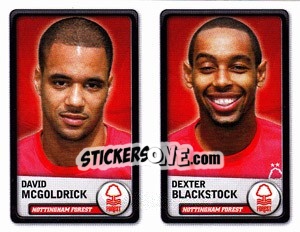 Sticker David McColdrick / Dexter Blackstock - NPower Championship 2010-2011 n. 256 - Panini