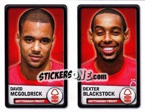 Figurina David McColdrick / Dexter Blackstock - NPower Championship 2010-2011 - Panini