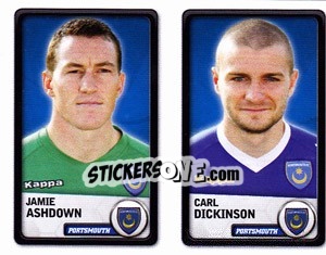 Sticker Jamie Ashdown / carl Dickinson - NPower Championship 2010-2011 - Panini
