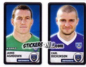 Figurina Jamie Ashdown / carl Dickinson - NPower Championship 2010-2011 n. 262 - Panini