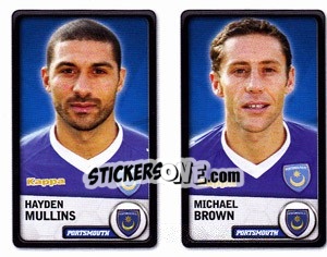 Sticker Hayden Mullins / Michael Brown - NPower Championship 2010-2011 - Panini