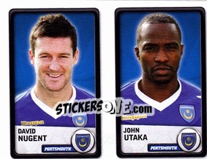 Sticker David Nugent / John Utaka - NPower Championship 2010-2011 n. 270 - Panini