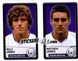 Cromo Billy Jones / Matthew James - NPower Championship 2010-2011 n. 279 - Panini