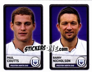 Figurina Paul Coutts / Barry Nicholson - NPower Championship 2010-2011 - Panini