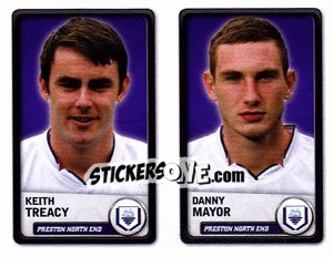 Sticker Keith Treacy / Danny Mayor - NPower Championship 2010-2011 n. 281 - Panini