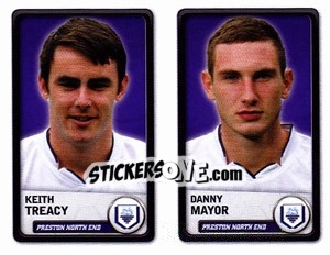 Sticker Keith Treacy / Danny Mayor - NPower Championship 2010-2011 - Panini