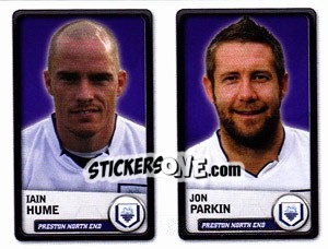 Sticker Iain Hume / Jon Parkin - NPower Championship 2010-2011 n. 286 - Panini