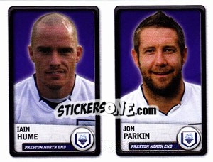 Sticker Iain Hume / Jon Parkin - NPower Championship 2010-2011 - Panini