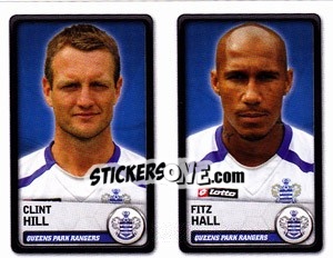 Sticker Clint Hill / Fitz Hall - NPower Championship 2010-2011 n. 301 - Panini