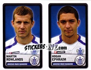 Sticker Martin Rowlands / Hogan Ephraim - NPower Championship 2010-2011 n. 305 - Panini