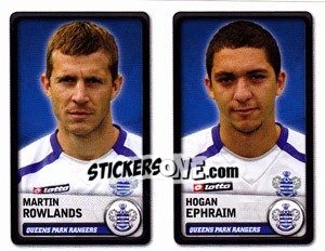 Sticker Martin Rowlands / Hogan Ephraim - NPower Championship 2010-2011 - Panini