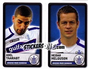 Sticker Adel Taarabt / Heidar Helguson - NPower Championship 2010-2011 n. 308 - Panini