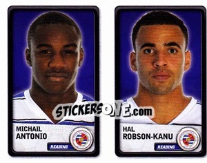 Sticker Michail Antonio / Hal Robson-Kanu - NPower Championship 2010-2011 n. 320 - Panini