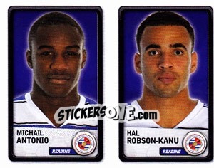 Figurina Michail Antonio / Hal Robson-Kanu - NPower Championship 2010-2011 - Panini