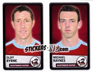 Sticker Cliff Byrne / Michael Raynes - NPower Championship 2010-2011 - Panini