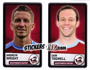Sticker Andrew Wright / Sam Togwell - NPower Championship 2010-2011 n. 333 - Panini