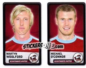 Sticker Martyn Woolford / Michael O'Connor - NPower Championship 2010-2011 n. 334 - Panini