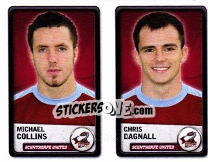 Sticker Michael Collins / Chris Dagnall - NPower Championship 2010-2011 - Panini