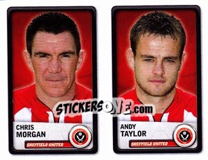 Sticker Chris Morgan / Andy Taylor - NPower Championship 2010-2011 n. 346 - Panini