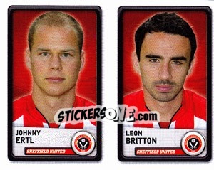 Sticker Johnny Ertl / Leon Britton - NPower Championship 2010-2011 n. 348 - Panini