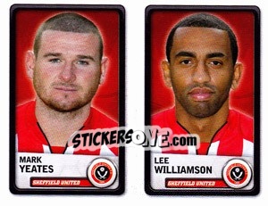 Sticker Mark Yeates / Lee Williamson - NPower Championship 2010-2011 - Panini