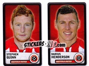 Sticker Stephen Quinn / Darius Henderson - NPower Championship 2010-2011 - Panini