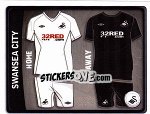 Sticker Swansea City Kit - NPower Championship 2010-2011 - Panini