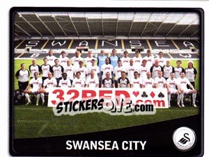 Sticker Swansea City Team - NPower Championship 2010-2011 - Panini